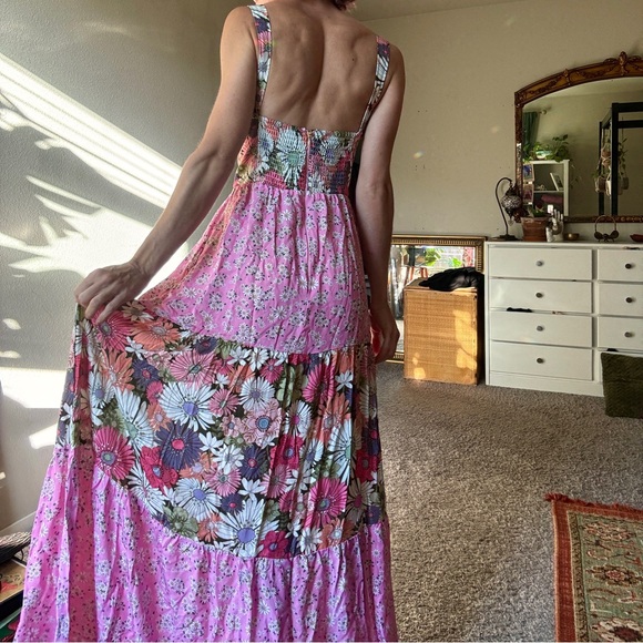 NWT AguaBendita Bustier Floral Maxi Dress - Picture 7 of 11